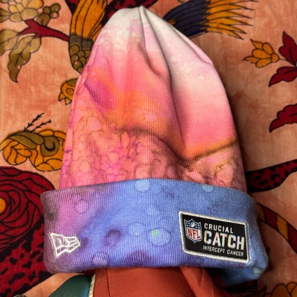 Pink Marble Buffalo Bills Winter Hat - Picture 2 of 3